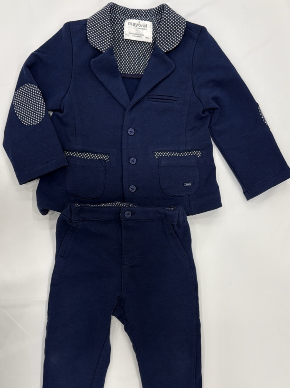 Mayoral Navy Blue Boys Two-Piece Matching Set